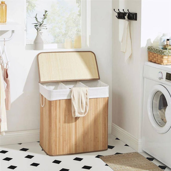 3 Grid Foldable Bamboo Laundry Basket — Kenya · WIMU Kitchen Nairobi