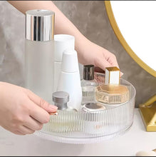 Ribbed Acrylic Lazy Susan / Cosmetic Organizer (view 3) — Kenya · WIMU Kitchen