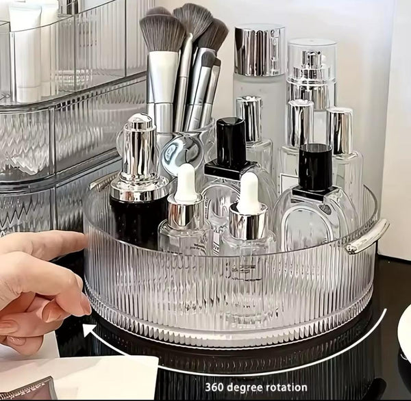 Ribbed Acrylic Lazy Susan / Cosmetic Organizer — Kenya · WIMU Kitchen Nairobi