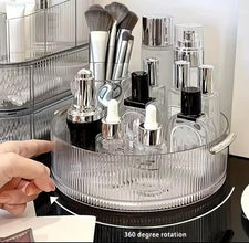 Ribbed Acrylic Lazy Susan / Cosmetic Organizer — Kenya · WIMU Kitchen