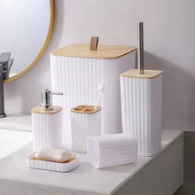 6-in-1 Bathroom Accessories Set with Wooden Top (view 2) — Kenya · WIMU Kitchen