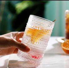 High Borosilicate Embossed Water / Juice Glasses – 450ml (view 4) — Kenya · WIMU Kitchen