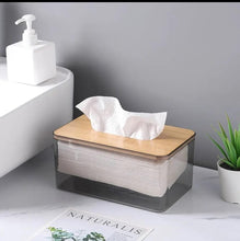 Acrylic Transparent Serviette Holder with Bamboo Cover (view 3) — Kenya · WIMU Kitchen