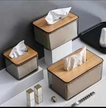 Acrylic Transparent Serviette Holder with Bamboo Cover — Kenya · WIMU Kitchen