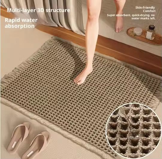 Minimalist Waffle Bathroom Door Mat — Kenya · WIMU Kitchen Nairobi