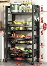 Heavy Metallic Vegetable Rack – 4 Layer (view 3) — Kenya · WIMU Kitchen