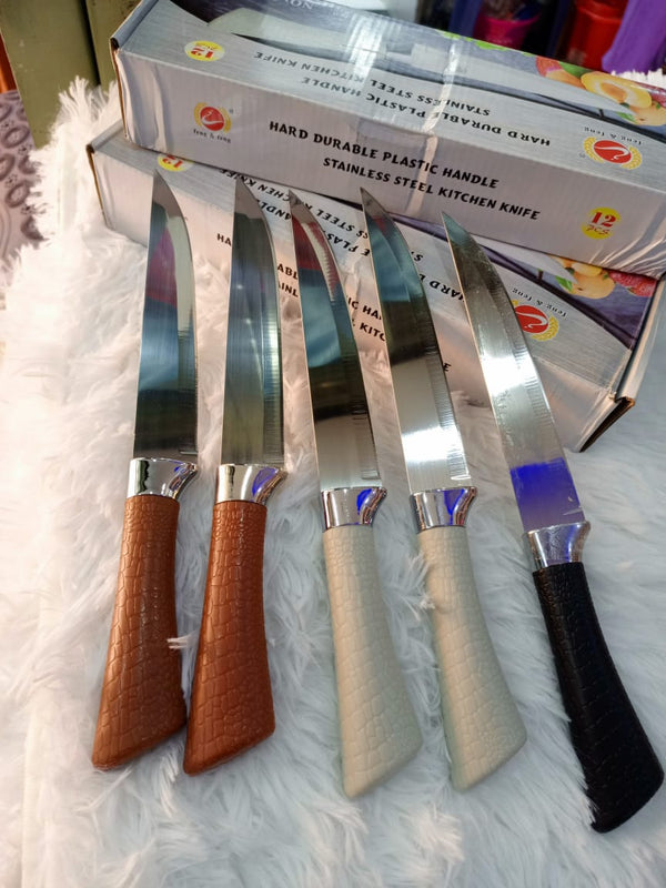 3pcs , 7-inch Stainless Steel Knife with Plastic Handle — Kenya · WIMU Kitchen Nairobi
