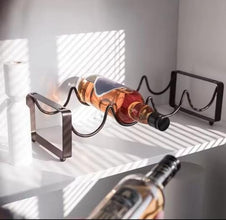 Metallic Carbon Wine Holder (view 2) — Kenya · WIMU Kitchen