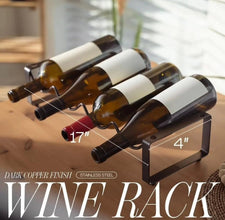 Metallic Carbon Wine Holder — Kenya · WIMU Kitchen