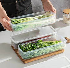 Refrigerator Herb Storage Box / Fresh Keeping Crisper Organizer with Lid (view 3) — Kenya · WIMU Kitchen
