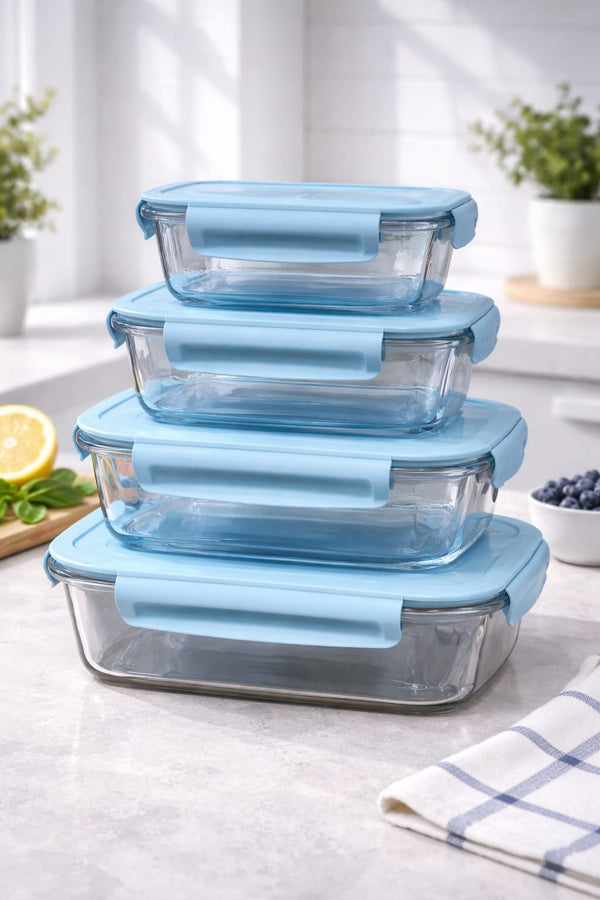 4PCS Glass Food Container Set — Kenya · WIMU Kitchen Nairobi