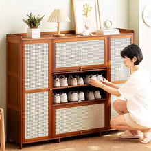 26 Pairs Wooden bamboo shoe cabinet (view 4) — Kenya · WIMU Kitchen