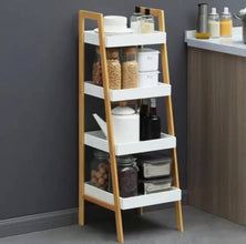 wood display shelf. — Kenya · WIMU Kitchen