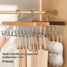 New Wooden Plank Multipurpose 8-Hook Hanger (view 2) — Kenya · WIMU Kitchen