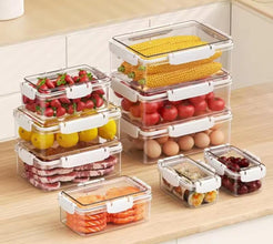 3 pieces acrylic fridge storage containers (view 2) — Kenya · WIMU Kitchen