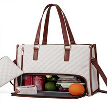 Quilted Large Capacity 15.6” Business Laptop Tote Bag with Insulated Lunch Compartment (view 2) — Kenya · WIMU Kitchen
