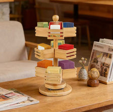 3 Tier Rotating Bamboo Tea Bag Organizer - (view 3) — Kenya · WIMU Kitchen