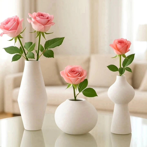 3Pc simple elegant ceramic vases 3pc set — Kenya · WIMU Kitchen Nairobi