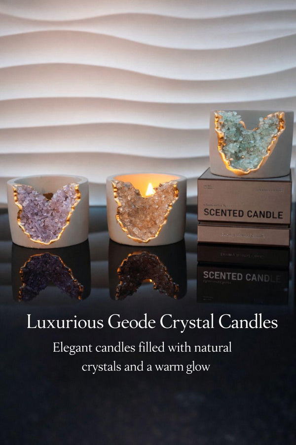 Geode Crystal Candles — Kenya · WIMU Kitchen Nairobi