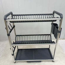 3 tier Aluminium dishrack (view 3) — Kenya · WIMU Kitchen