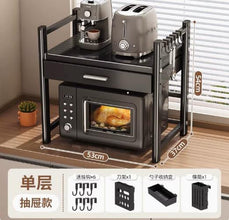 Heavy-duty Microwave Stand with Extra Storage Drawer (view 2) — Kenya · WIMU Kitchen