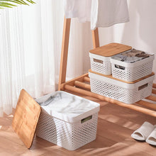Large size Modern Storage Basket with Bamboo Lid — Kenya · WIMU Kitchen