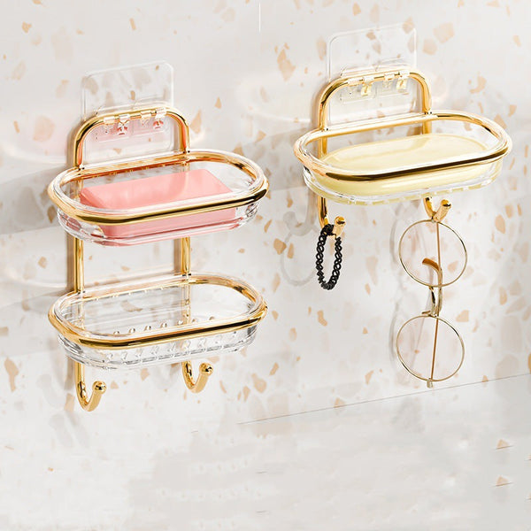 No More Soggy Soap Bars – Gold Double-Layer Wall Mounted Soap Holder — WIMU Kitchen Nairobi — Kenya · WIMU Kitchen Nairobi