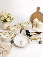 UCC Life 11-Piece Ceramic Non-Stick Cookware Set with Gold Handles — WIMU Kitchen Nairobi — Kenya · WIMU Kitchen