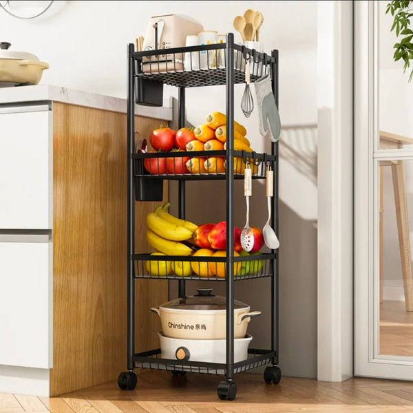 4-Tier Rolling Storage Rack with Wheels — WIMU Kitchen Nairobi — Kenya · WIMU Kitchen Nairobi