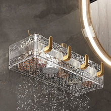 No More Drilling – Wave Acrylic Bathroom Shelf with Gold Hooks — WIMU Kitchen Nairobi — Kenya · WIMU Kitchen