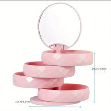 Stop Untangling Necklaces – Rotating Diamond-Pattern Jewellery Organizer with Mirror — WIMU Kitchen Nairobi — Kenya · WIMU Kitchen