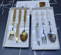 Pear Bubble Handle Cutlery Set – Ceramic-Resin Handles, Stainless Steel, 3-Piece — WIMU Kitchen Nairobi — Kenya · WIMU Kitchen
