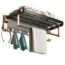 Turn Bathroom Chaos Into Order – 7pc Black & Gold Aluminum Storage Rack Set — WIMU Kitchen Nairobi — Kenya · WIMU Kitchen