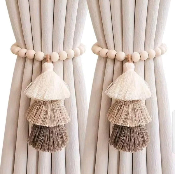 No More Curtain Fumbling – 2Pcs Magnetic Beaded Tassel Tiebacks — WIMU Kitchen Nairobi — Kenya · WIMU Kitchen Nairobi