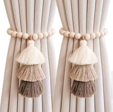 No More Curtain Fumbling – 2Pcs Magnetic Beaded Tassel Tiebacks — WIMU Kitchen Nairobi — Kenya · WIMU Kitchen