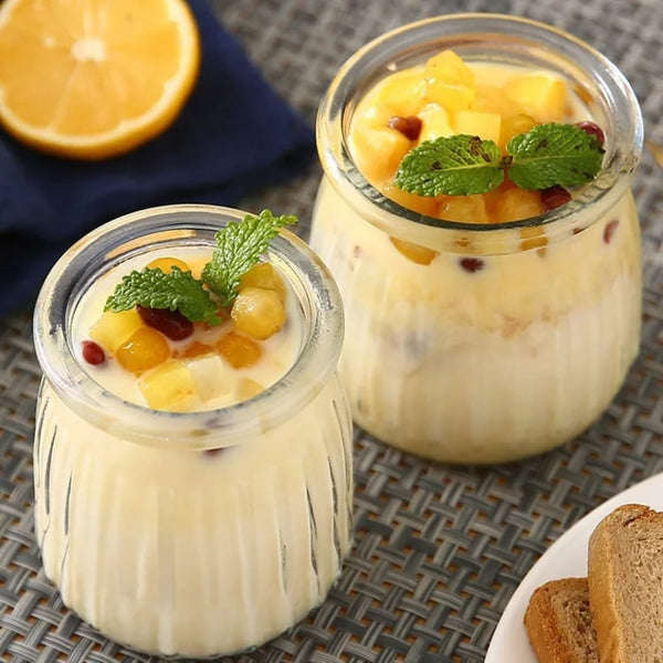 Prep Breakfast in Seconds – 4pc Overnight Oats Jars, 200ml Glass — WIMU Kitchen Nairobi — Kenya · WIMU Kitchen Nairobi