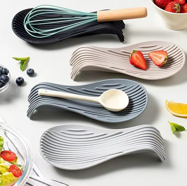 Flexible Silicone Spoon Rest — Grey, Black or Beige — WIMU Kitchen Nairobi — Kenya · WIMU Kitchen Nairobi