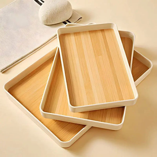 Serve Snacks Like a Pro – 3PC Wood-Grain Serving & Storage Trays — WIMU Kitchen Nairobi — Kenya · WIMU Kitchen Nairobi