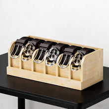 End Belt Tangles for Good – 6-Slot Premium Bamboo Belt Organizer — WIMU Kitchen Nairobi — Kenya · WIMU Kitchen