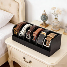 End Belt Tangles for Good – 6-Slot Premium Bamboo Belt Organizer — WIMU Kitchen Nairobi — Kenya · WIMU Kitchen
