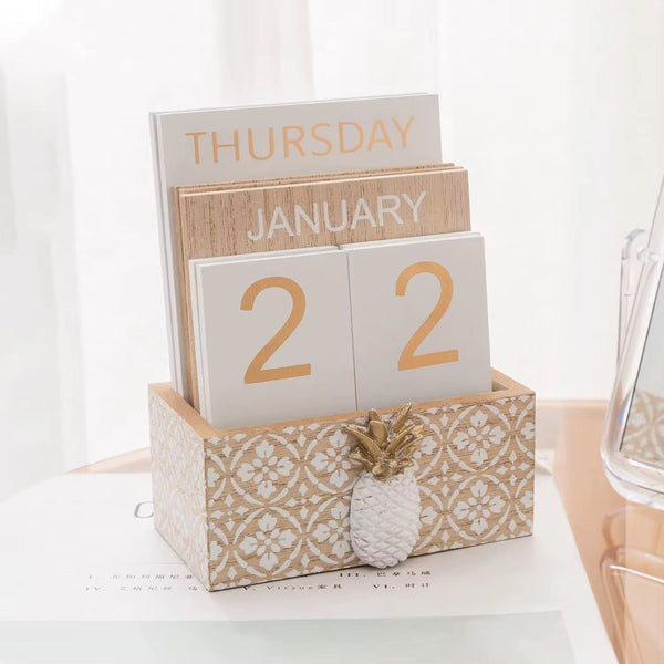 Never Lose Track of the Date – Luxury Wooden Block Calendar — WIMU Kitchen Nairobi — Kenya · WIMU Kitchen Nairobi