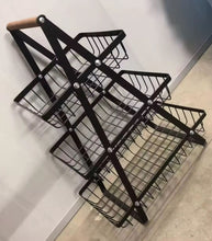 Triangular 3-Tier Metallic Mesh Fruit Basket – Black Countertop Fruit & Veg Stand — WIMU Kitchen Nairobi — Kenya · WIMU Kitchen