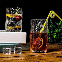 Vintage Bark Design Glass Set – 6pcs Water & Juice Glasses (view 3) — Kenya · WIMU Kitchen