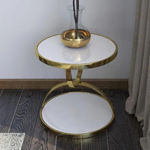 2 tier Tempered Glass Side Table — Kenya · WIMU Kitchen