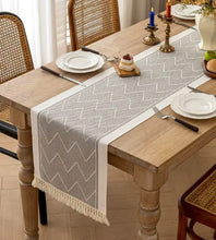 Braided Cotton Linen Table Runner (view 2) — Kenya · WIMU Kitchen