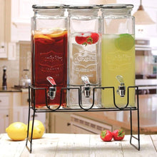 Danny Home 2.3L x 3 Beverage Juice Dispenser with Stand | Triple Drink Dispenser — Kenya · WIMU Kitchen