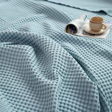 Waffle Bed Coverlet Set with pillow cases (view 4) — Kenya · WIMU Kitchen