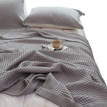 Waffle Bed Coverlet Set with pillow cases — Kenya · WIMU Kitchen