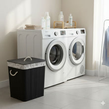 Eco-friendly bamboo laundry basket square — Kenya · WIMU Kitchen