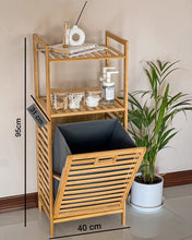 Bamboo Laundry Hamper with Storage Shelf & Removable Liner — WIMU Kitchen Nairobi — Kenya · WIMU Kitchen